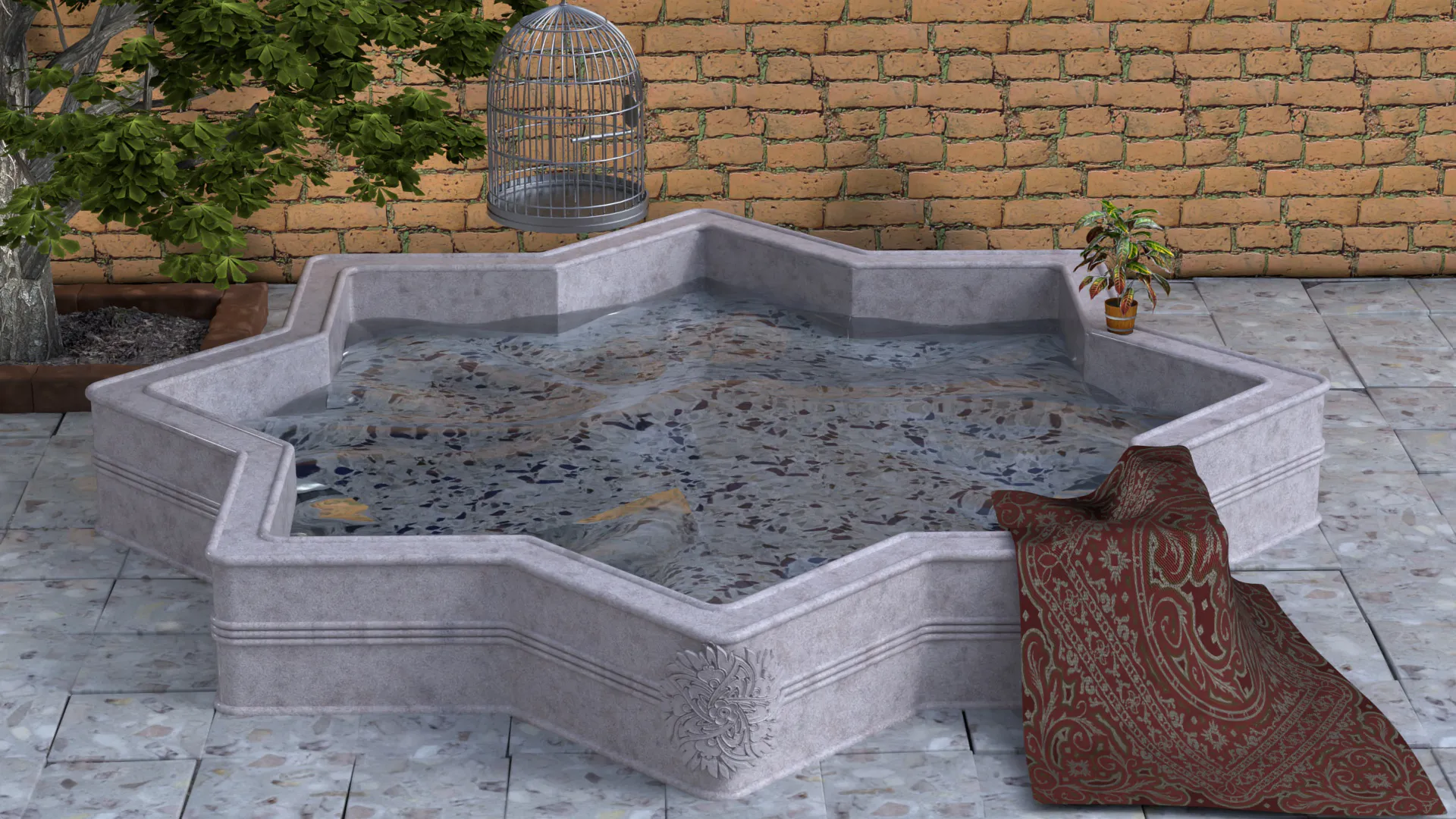 مدل سه بعدی حوض