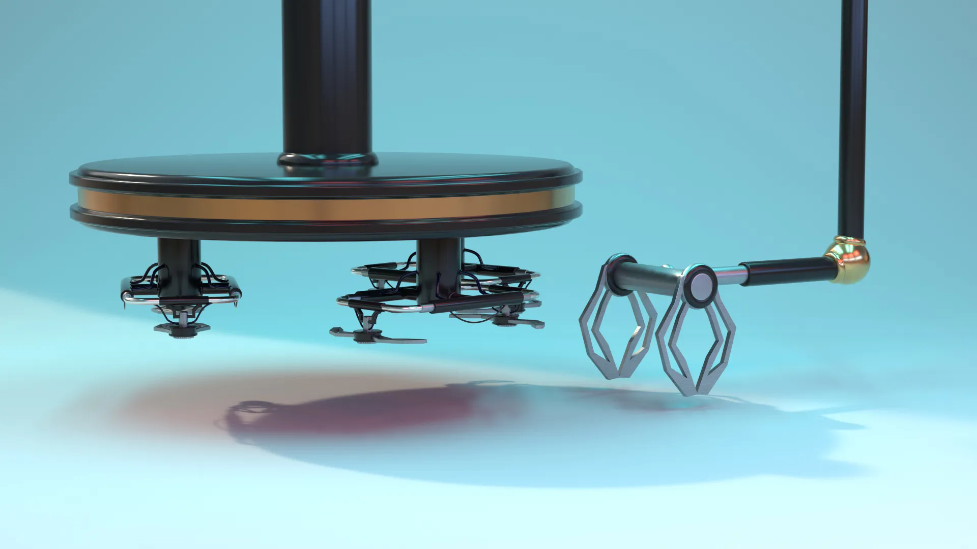 مدل سه بعدی جک هیدرولیک