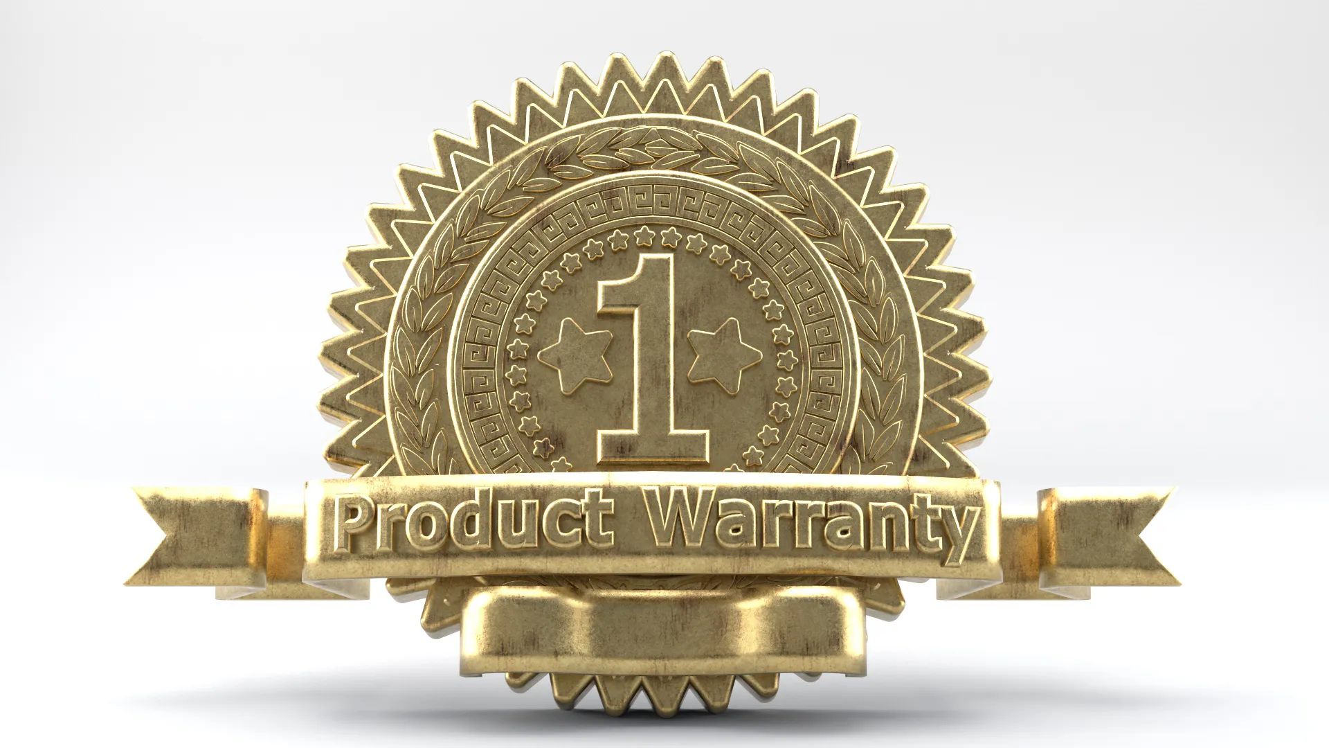 مدل سه بعدی نشان گارانتی