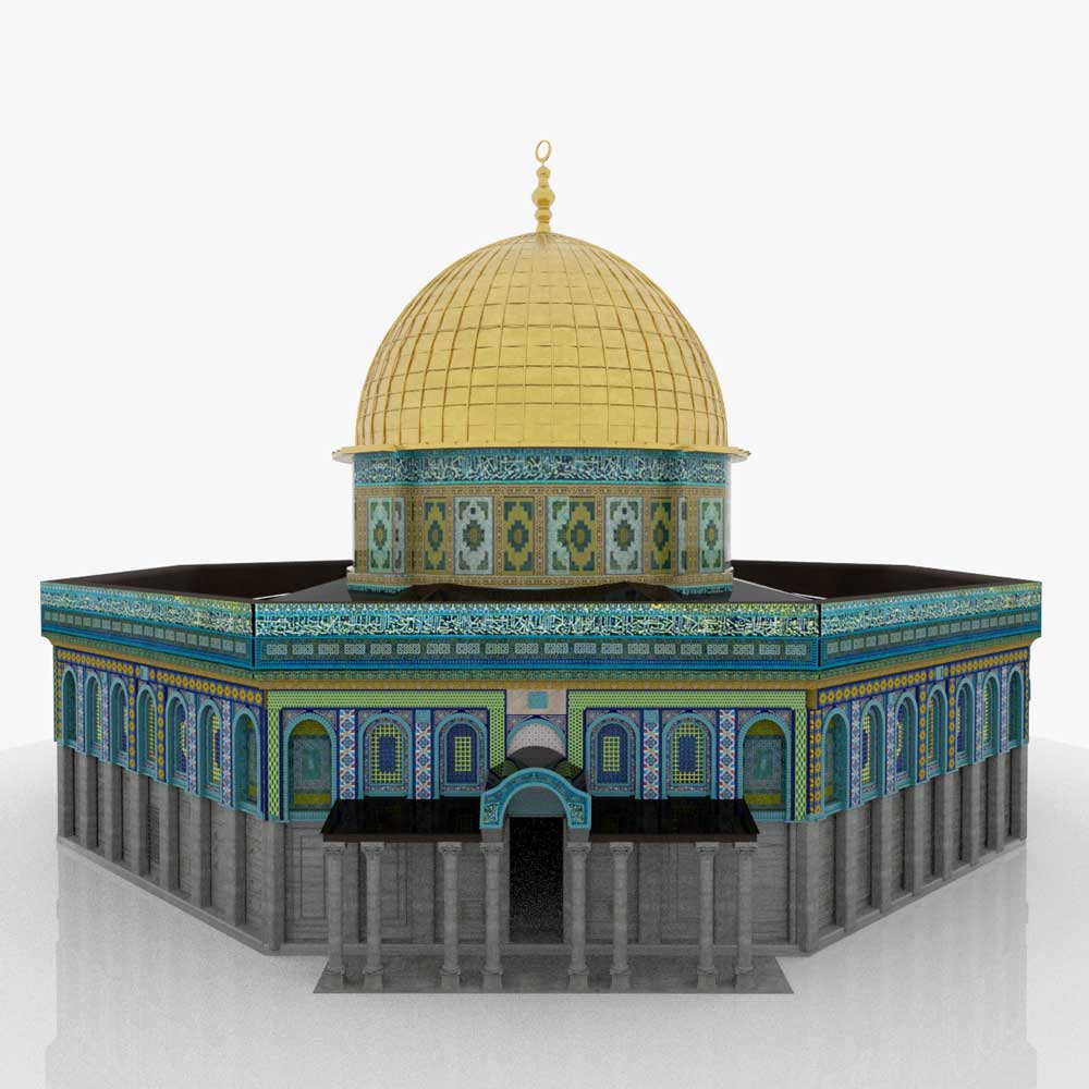 مدل سه بعدی مسجد الاقصی